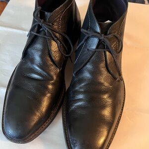 Ted Baker Torsdi 4 Black Leather Desert Boots - size 11.5